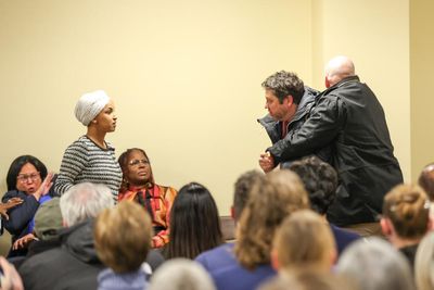 Lawmakers condemn ‘disgusting’ attack on Ilhan Omar at Minneapolis town hall