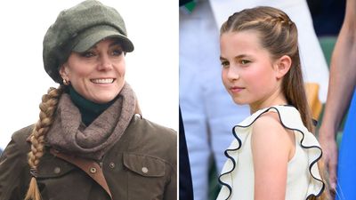 Kate Middleton just put her own twist on Charlotte's go-to hairstyle as she braved the rain for hike