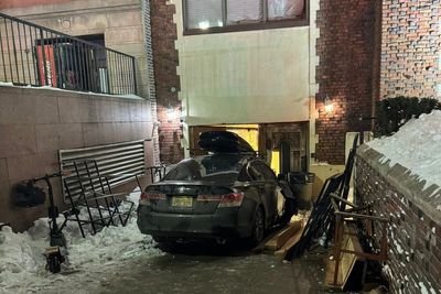 Car repeatedly rams orthodox Jewish group’s New York headquarters in suspected hate crime