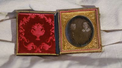 I bought a daguerreotype at a flea market. This mirror-like photograph is a reminder that not all retro photographs were grainy and soft