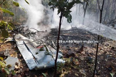 Two die as air force plane crashes in Chiang Mai