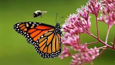 Monarch butterflies face a 3,000km migration. Can they survive with dwindling nectar supplies?