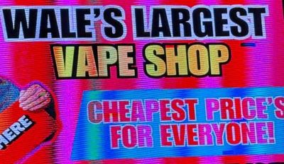 Is the wayward apostrophe in WALE’S LARGEST VAPE SHOP a sign of the times?