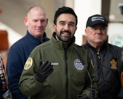 Snow-shovelling Mamdani was hard to miss as New York tackled winter storm