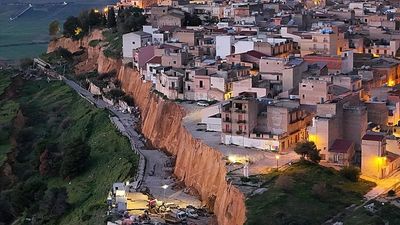 Fear in Sicily's Niscemi as massive landslide threatens to widen