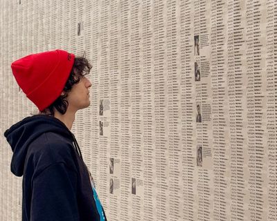 Wall of Tears: 50ft Brooklyn mural pays tribute to children killed in Gaza
