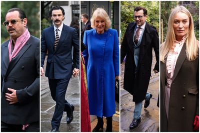 'A ray of sunshine': Rivals stars and Queen Camilla pay tribute to Jilly Cooper at London memorial service