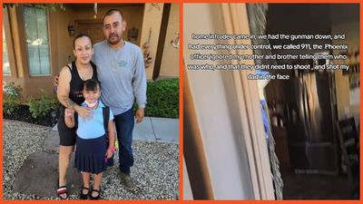 Phoenix police called out to arrest a home intruder. End up shooting innocent father who was subduing the real criminal