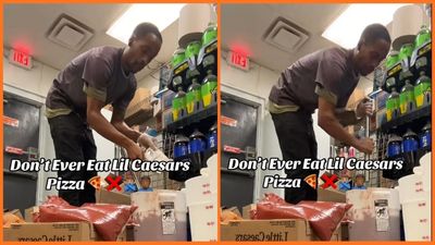 ‘This is how we make the sauce that y’all love’: Worker films how Little Caesars sauce is made and viewers are absolutely disgusted