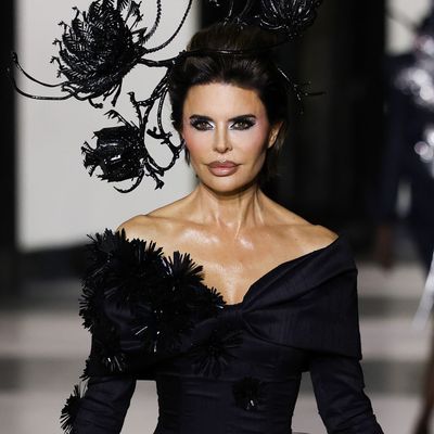 Lisa Rinna Trades the 'Traitors' Turret for Her Haute Couture Week Runway Debut