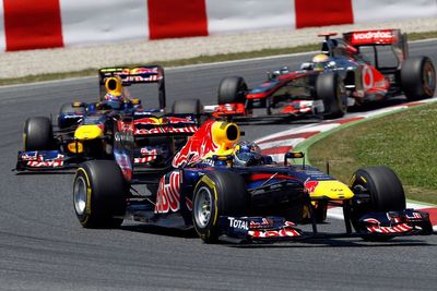 Red Bull Supercars drivers take on five-lap F1 challenge in title-winning RB7