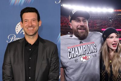 Tony Romo admits he referred to Taylor Swift as ‘Travis Kelce’s wife’ to mess with fans