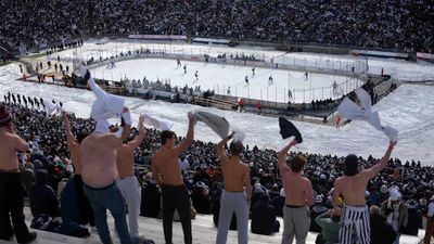 Prized Prospect Gavin McKenna’s Goal Led to Iconic Photo in Penn State Outdoor Game