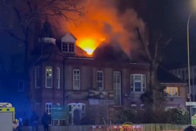 Fire rips through London nursery as dozens of firefighters tackle blaze