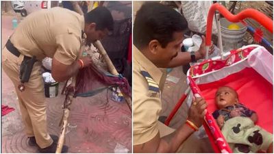 Police officer breaks a street dweller woman's cradle, but the ending will make you smile!