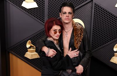 Yungblud joined by emotional Sharon Osbourne after winning Grammy for Best Rock Performance