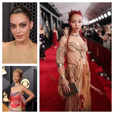 The 2026 Grammys Red Carpet Is Hyper-Fixated on Bleached Brows, Braids, and Intentionally Dark Under-Eye Circles