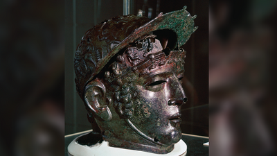 Ribchester Helmet: A rare 'face mask' helmet worn by a Roman cavalry officer 1,900 years ago