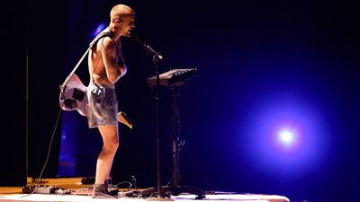 Justin Bieber just gave the most literal ‘stripped-down’ Grammys performance possible, playing an ‘80s Yamaha electric guitar and an Akai MPC Live III in just his underwear