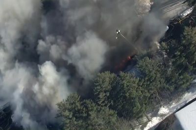 Gas explosion in New Hampshire sparks a fire at a mental health facility