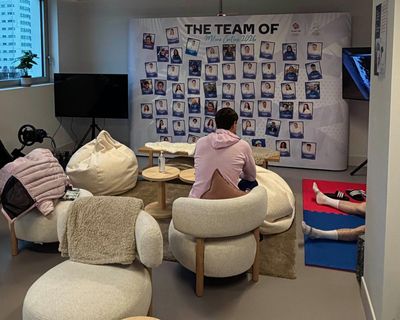 Welcome to Team GB’s Milan base: TV, games, popcorn and 5,000 teabags