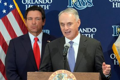 Florida's DeSantis and MLB commissioner support new Rays stadium in Tampa