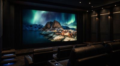 Is this the ultimate home theater? A micro-LED wall with cinema-certified visual quality, and a 14.8.8-channel built-in sound system — yes, you are reading those numbers correctly