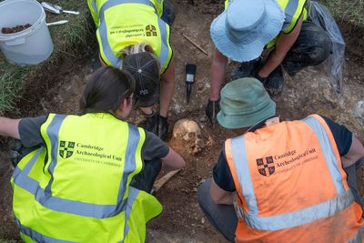 Students unearth remains in possible execution pit on training dig