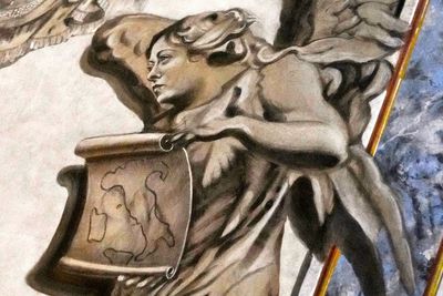 Church angel resembling Giorgia Meloni painted over but mystery lingers