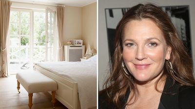 Drew Barrymore’s Bedroom Holds a Single Ottoman Secret Designers Say Unlocks Perfect Feng Shui and Restful Sleep