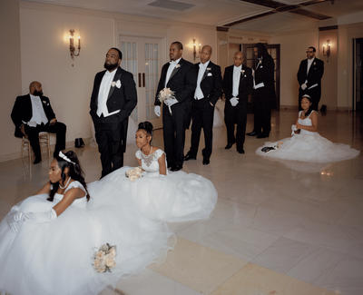Young ladies too tired to stand at a Black debutante ball: Miranda Barnes’s best photograph