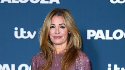 Cat Deeley's fire engine red jumper and jeans outfit is the antidote to dull winter dressing