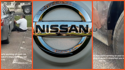 Baffled woman parks Nissan as man fixes dent. Problem is, she doesn’t know him, and it’s more common than it seems