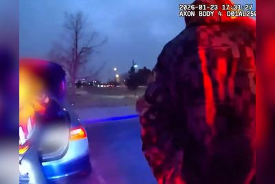 Shocking footage shows moment Denver cops find three kids in trunk of car during DUI stop