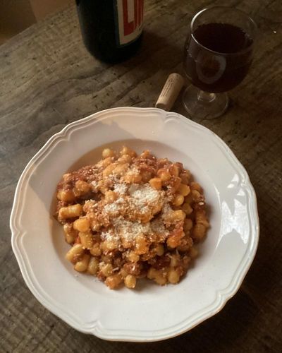 Rachel Roddy’s recipe for pork ragu with herbs (for gnocchi or pasta)