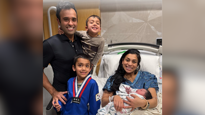 Vivek Ramaswamy welcomes third child; shares first photo