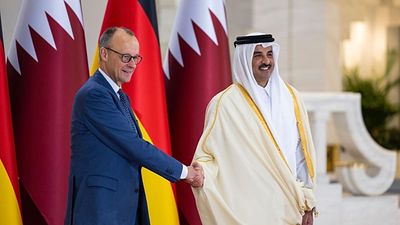 German chancellor visits Qatar for cooperation talks amid regional tensions