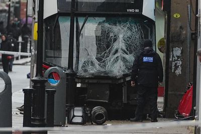 Man dead and three injured in Dublin city centre bus crash