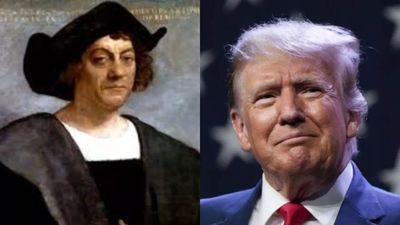 Trump sails into a Columbus controversy
