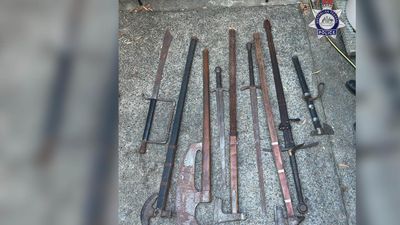 Swords, axes allegedly found after threats made to MPs