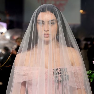Everything Is Romantic About Charli xcx's 'Brat' Bridal Gown at the 'Wuthering Heights' London Premiere