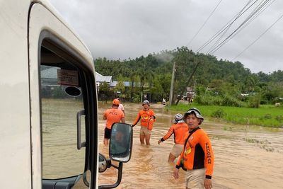 Tropical storm leaves 4 dead, thousands displaced in Philippines after flooding and a landslide