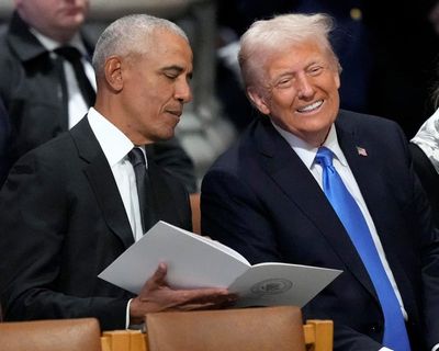 Trump says he approved sharing video with racist images of Obamas but claims he didn’t see part ‘that people don’t like’ - as it happened