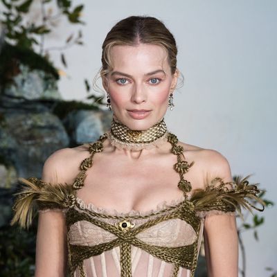 Margot Robbie's Latest Look is Proof: Brooches are Officially Cool Again