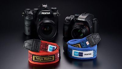 I’ve never wanted a camera strap more than these Tokyo x Pentax neck straps, upscaled from real Tokyo Metro seat fabric!