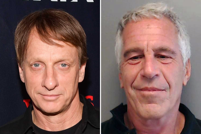Tony Hawk hits out at ‘narrative of nonsense’ that he got married on Epstein’s island