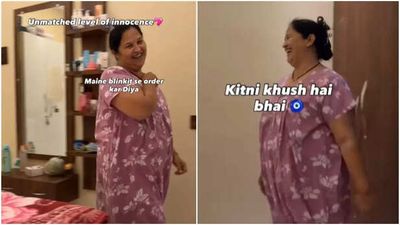 An Indian mother is all smiles after placing her first Blinkit order; her daughter says, 'They are the last generation of innocent parents'