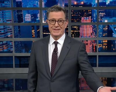 Stephen Colbert: ‘Trump would eat a bicycle tire if you put it on a bun’