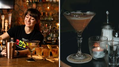 Bartender gives regulars their Miller Lite in a martini glass. Their reactions are very telling: ‘She was more offended than he was’