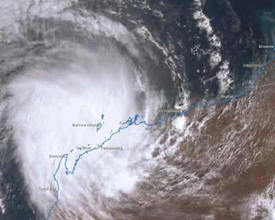 ‘Winds that sound like banshees’: residents told to take shelter as Pilbara braces for Tropical Cyclone Mitchell